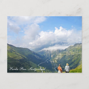Furka Pass  Switzerland postcard