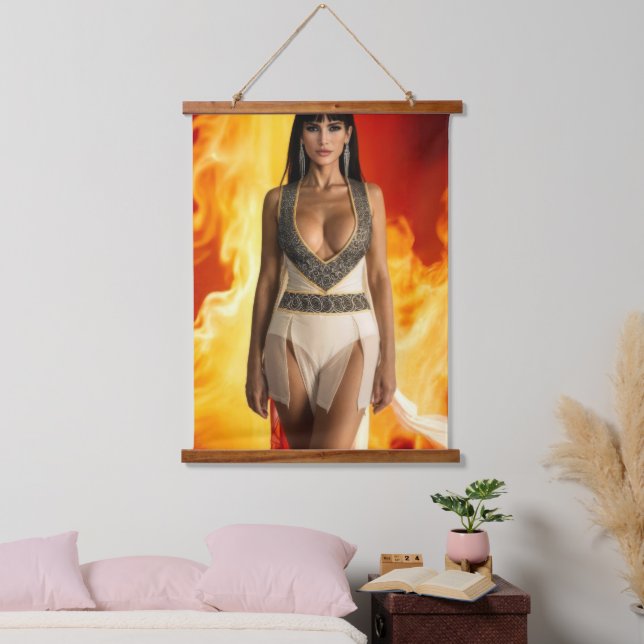 Furnace Goddess wood topped tapestry (Bedroom)