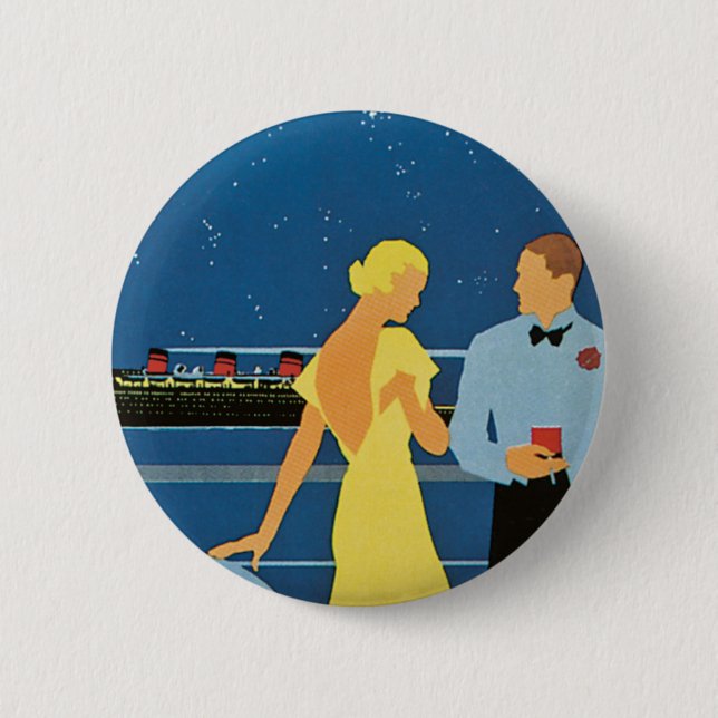 Furness ~ Queen of Bermuda 2 Inch Round Button (Front)