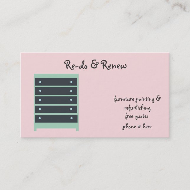 Furniture Business Card (Front)