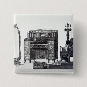 Furniture in the Grecian Style 2 Inch Square Button