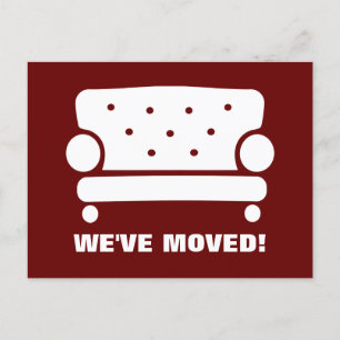 Furniture moving postcards for new address