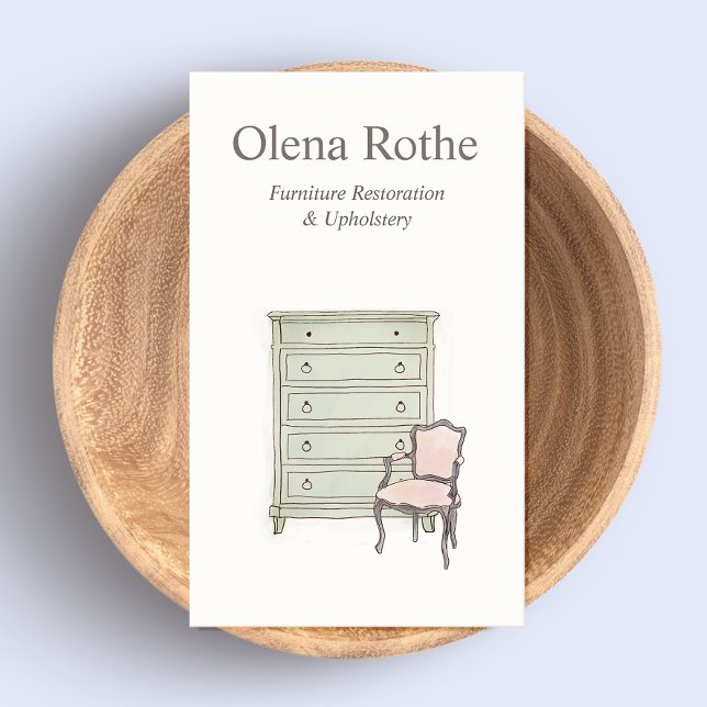 Furniture Refinishing, Repair and Restoration Call Calling Card (Creator Uploaded)