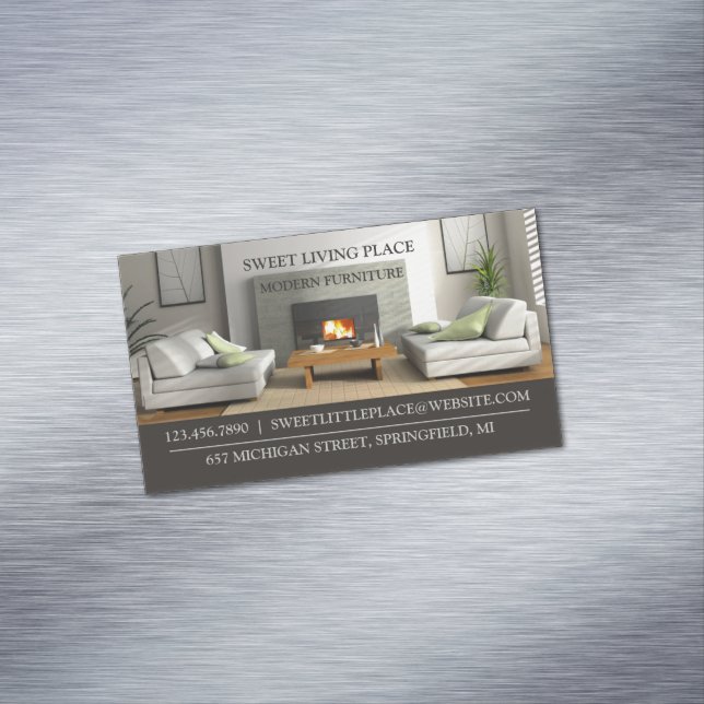 Furniture Store Magnetic Business Card (In Situ)