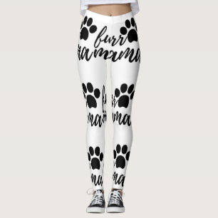 Furr Mama Cat Christmas Leggings