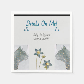 Furr Real: We're Tying the Knot! Wedding Napkins