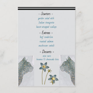 Furr Real: We're Tying the Knot! Wedding Rehearsal Menu