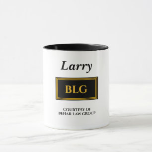 Furrever Personalized Back/Gold Office Mug 