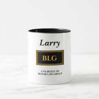 Furrever Personalized Back/Gold Office Mug 