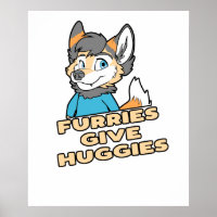 Furries Give Huggies Funny Furry Fandom Fursuit Gi