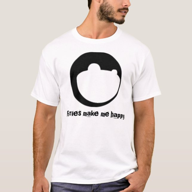 Furries make me happy T-Shirt (Front)