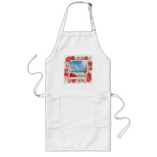 Furry and Bright Christmas Long Apron