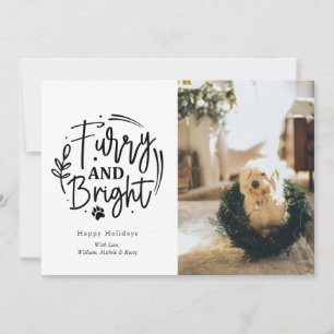 Furry and Bright Holiday Card