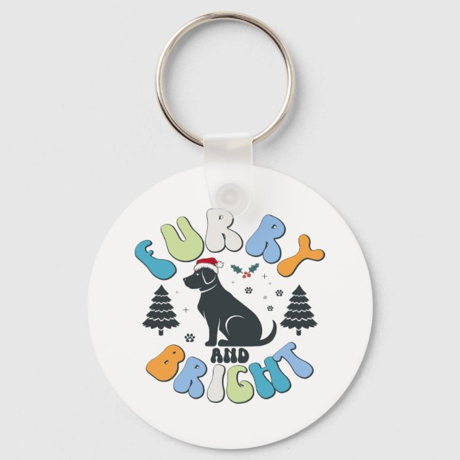 Furry and Bright Keychain (Front)