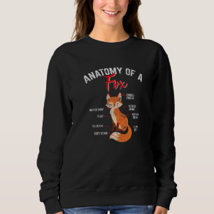 Furry Animal Cute Fox  Sweet Carnivore Anatomy Of  Sweatshirt
