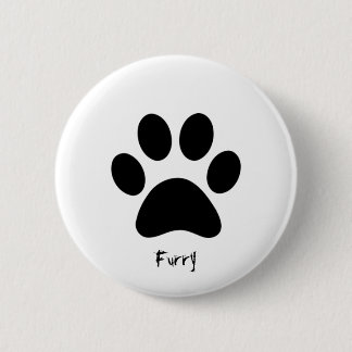 Furry badge 2 inch round button