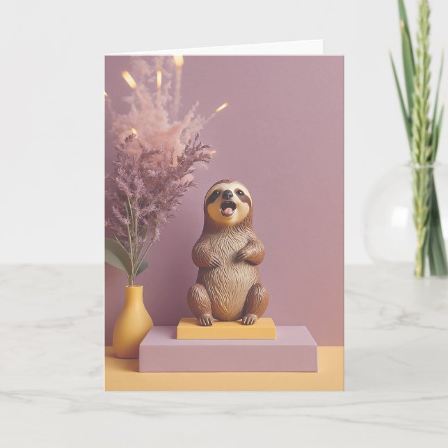 Furry Birthday Friend Forever Card (Front)