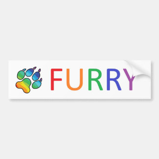 Furry Bumper Sticker
