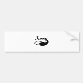 Furry Bumper Sticker