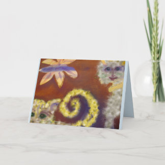 Furry Cats Friendly Note Card