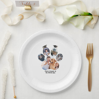 "Furry Champions: Victory at the Finish Line" Paper Plate