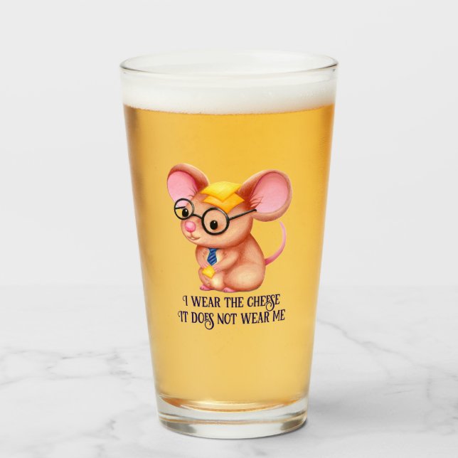Furry Cheese Man Business Mouse Tie Glasses Nerdy (Front Filled)