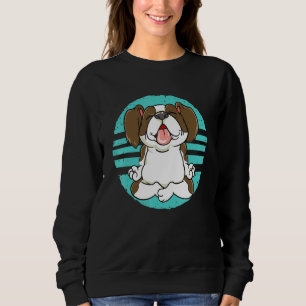 Furry Dog Sitting In The Meditating Position Sweatshirt