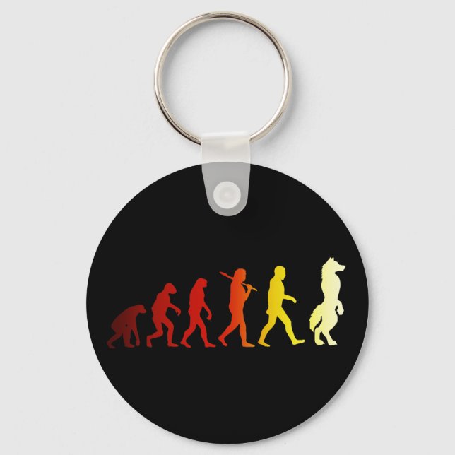 Furry evolution keychain (Front)