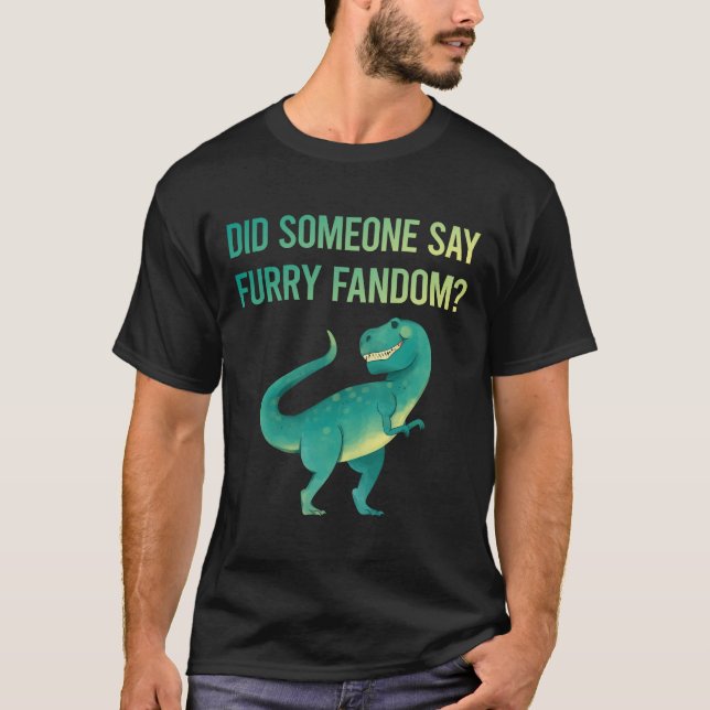 Furry Fandom Furrie Fursona Fursuit Anthro T-Shirt (Front)