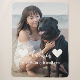 Furry Friend Dog Lovers Sherpa Blanket