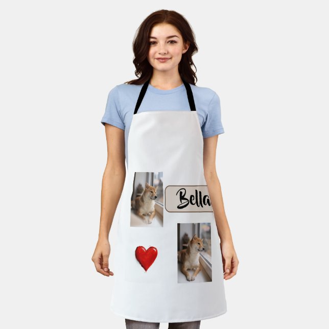 Furry Friend, Loving Mom – Personalized Apron (Worn)