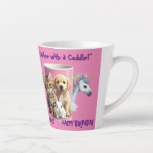 "Furry Friends, Fluffy Sips: Coffee with a Cuddle!