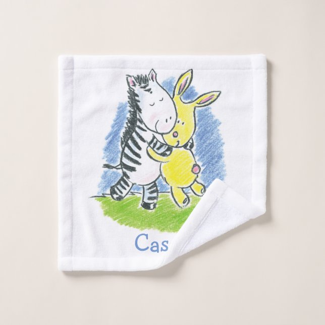 Furry Friends Hugs Kids Wash Cloth (Wash Cloth)