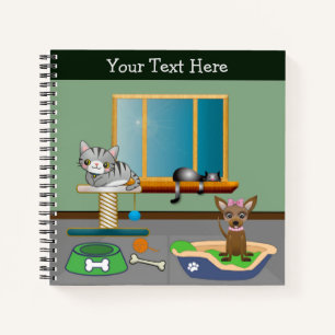Furry Friends Personalized Notebook
