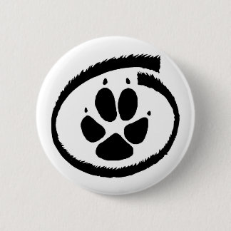 Furry Inside (Fox Paw) Badge 2 Inch Round Button