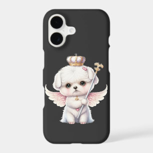 Furry Joy: Angel Wing Maltese Dog Puppy Gift