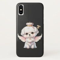 Furry Joy: Angel Wing Maltese Dog Puppy Gift