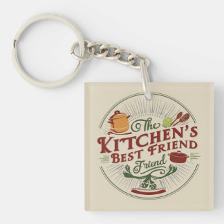 Furry Kitchen Helper Keychain