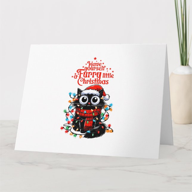 Furry Little Christmas  Card (Front)