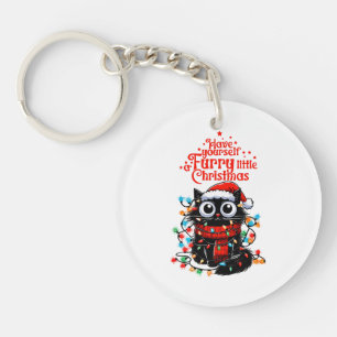 Furry Little Christmas  Keychain