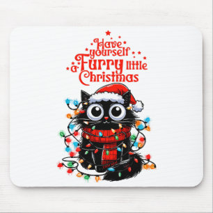 Furry Little Christmas  Mouse Pad