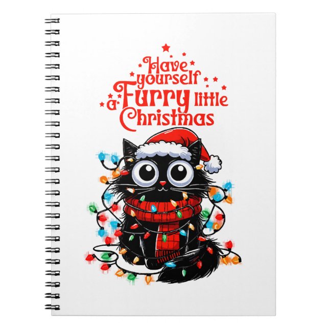 Furry Little Christmas  Notebook (Front)