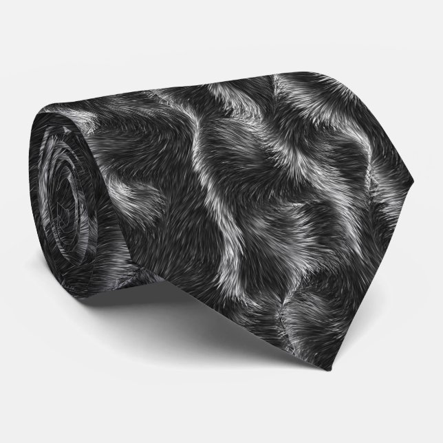 Furry looking necktie (Rolled)