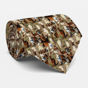 "Furry Moments: An Alpaca Photo Collage" Tie