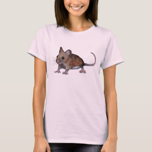 Furry Mouse, Realism Art, Cute Critter, Rodent T-Shirt