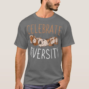 Furry Potato Cute Guinea Pig Celebrate Diversity T-Shirt