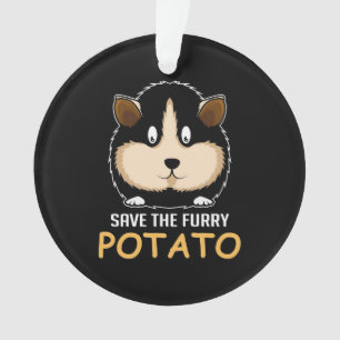 Furry Potato Guinea Pig Owner Ornament