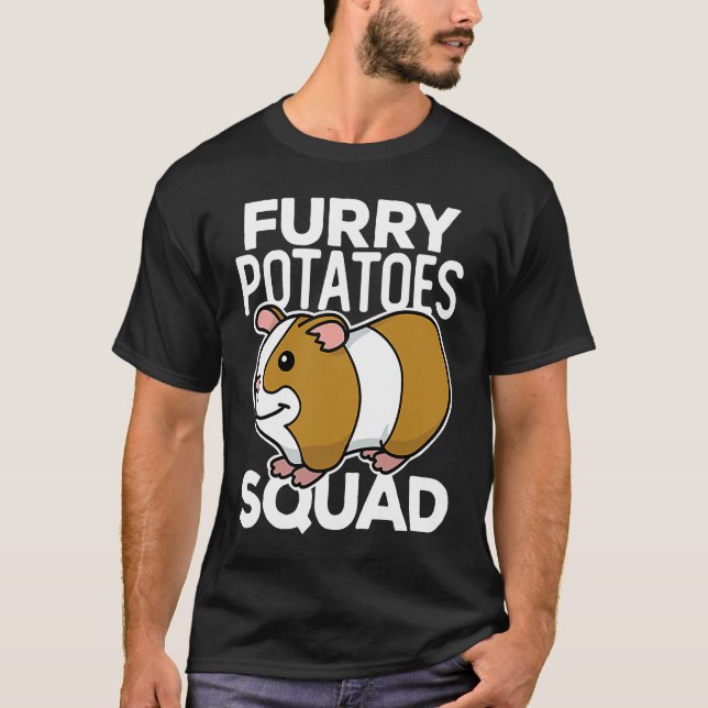 Furry Potatoes Squad  Guinea Pig  Team T-Shirt (Front)