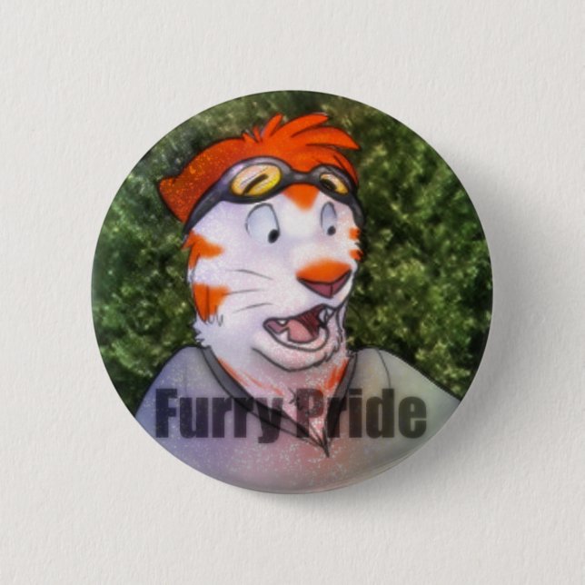 Furry Pride 2 Inch Round Button (Front)