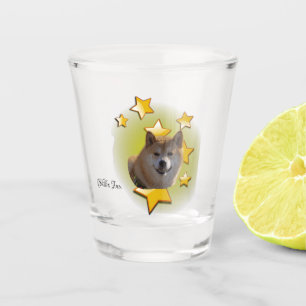 Furry Red Shiba Inu is a Star  Shot Glass